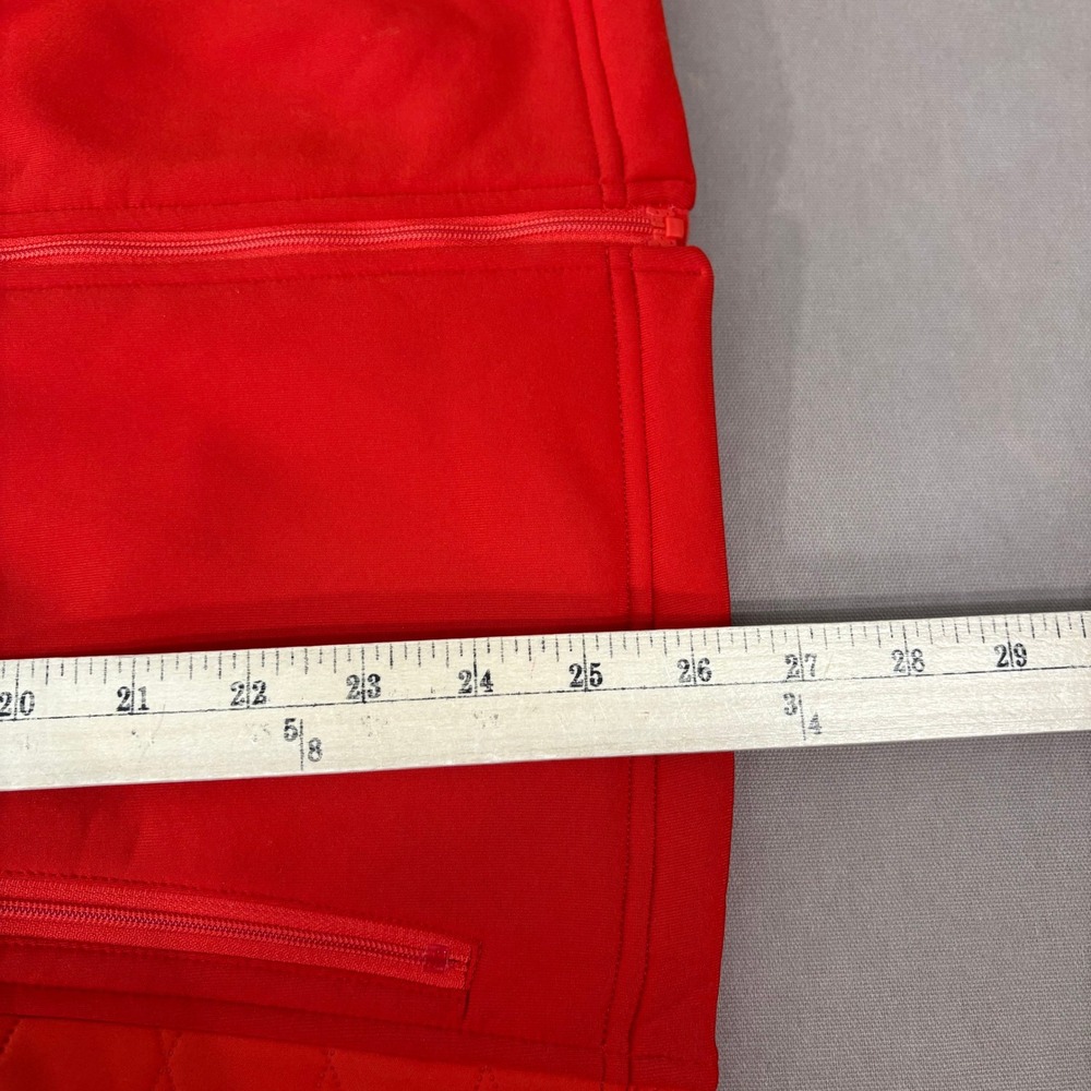 Ariat Jacket Women XL Red Full Zip Quilted Panel Fleece Equestrian - Picture 9 of 10